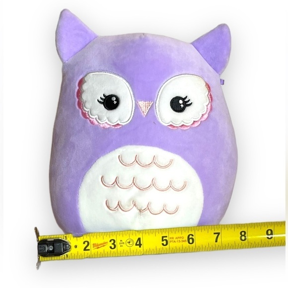 Adorable Squishmallow Miranda the Purple Owl - 9.75”x8” - Picture 6 of 8